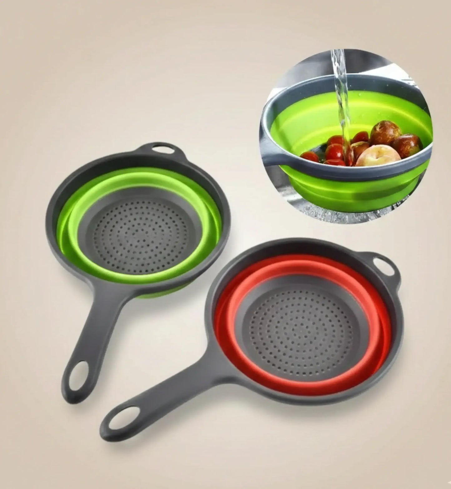 ESCORREDOR DE SILICONE COM CABO