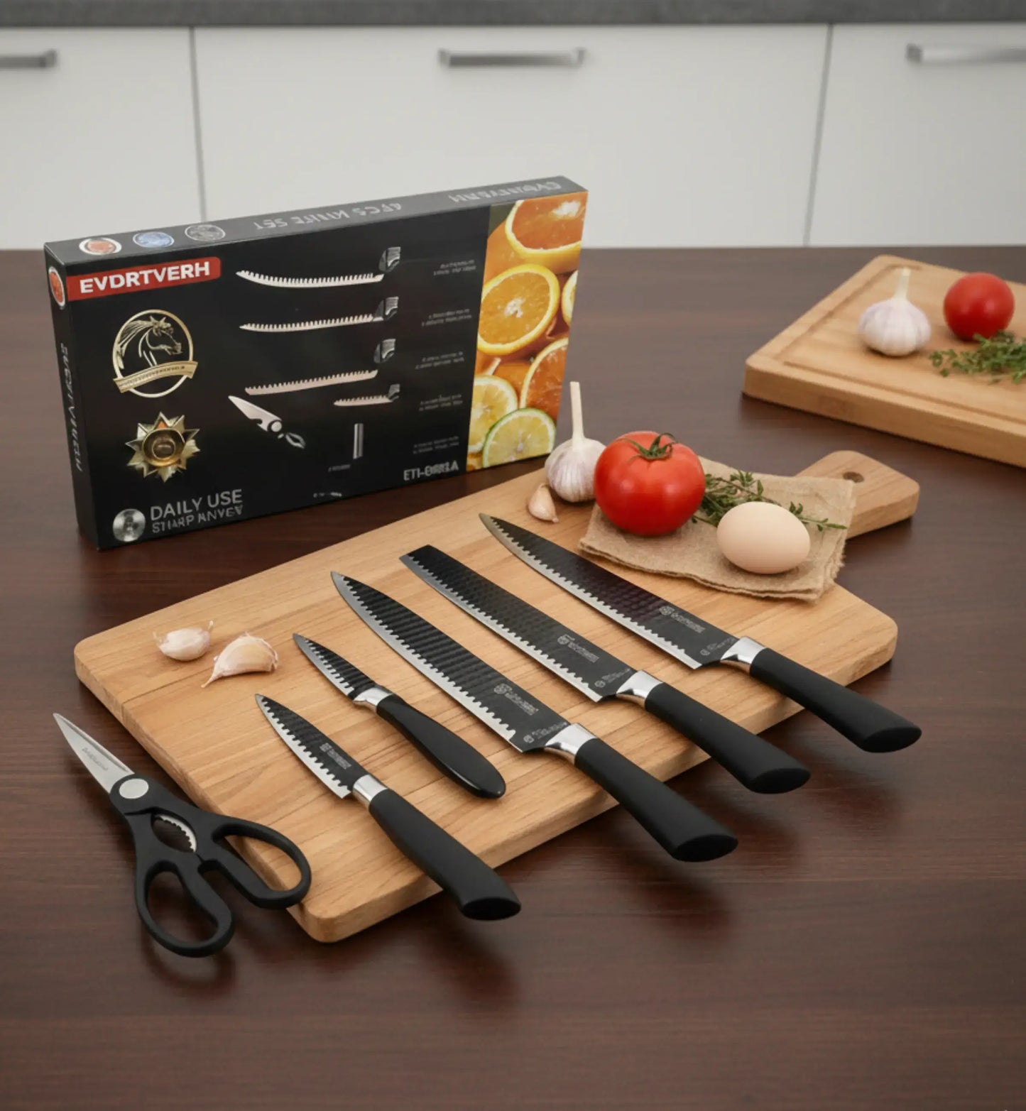 KIT C/ 6 FACAS DE AÇO INOX