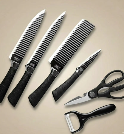 KIT C/ 6 FACAS DE AÇO INOX