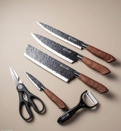 KIT C/ 6 FACAS DE AÇO INOX