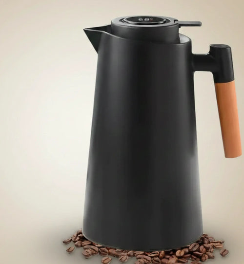 GARRAFA TÉRMICA C/ TERMÔMETRO DIGITAL 1L